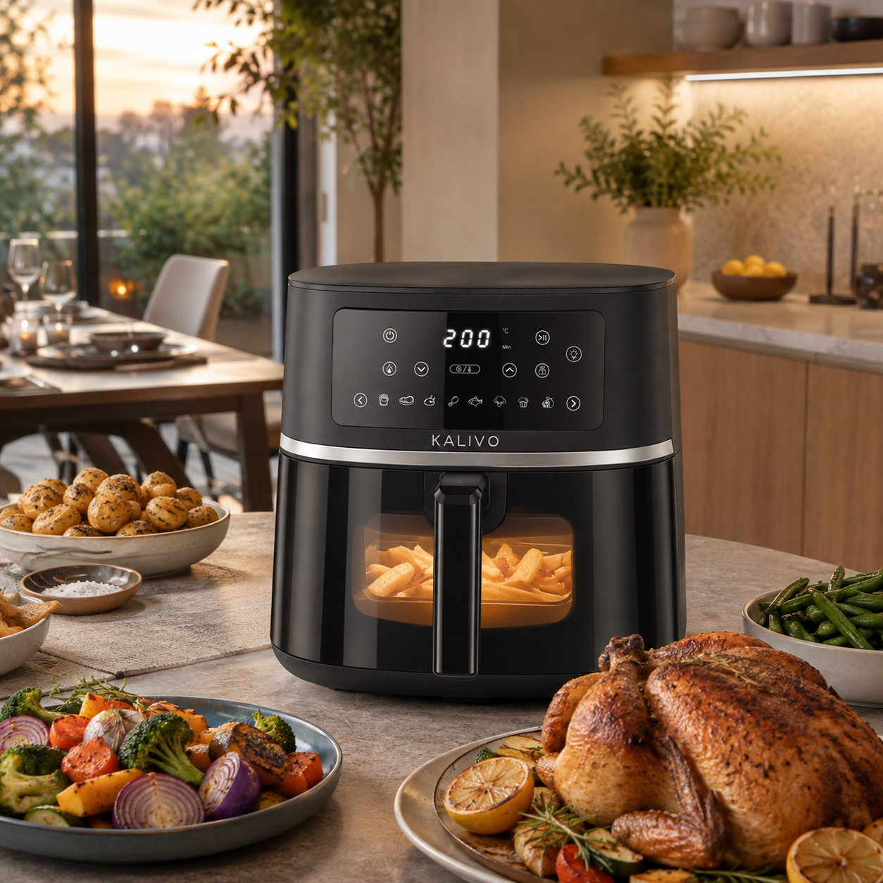 KALIVO NOIR 5.7L AIR FRYER